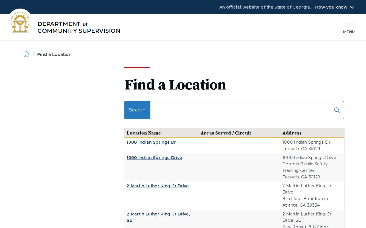 Clinch County arrest history community supervision directory