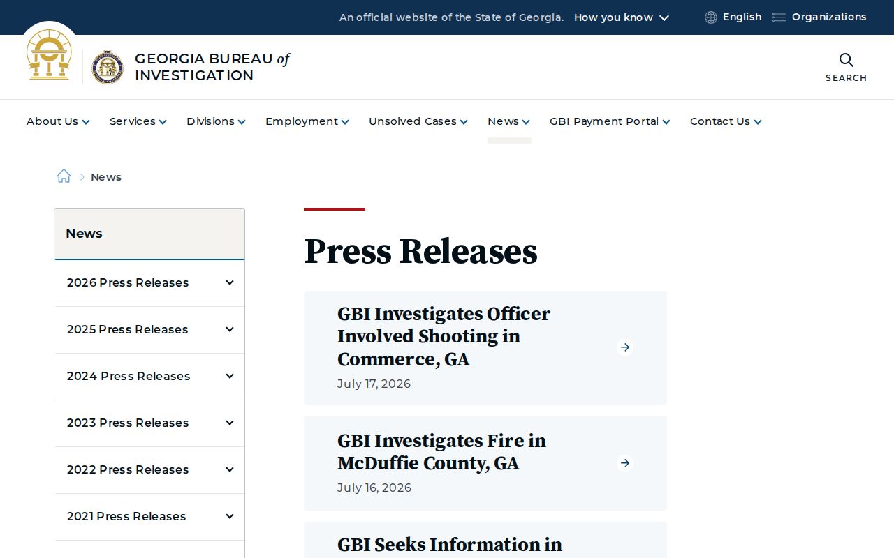 Clinch County arrest history GBI release archive