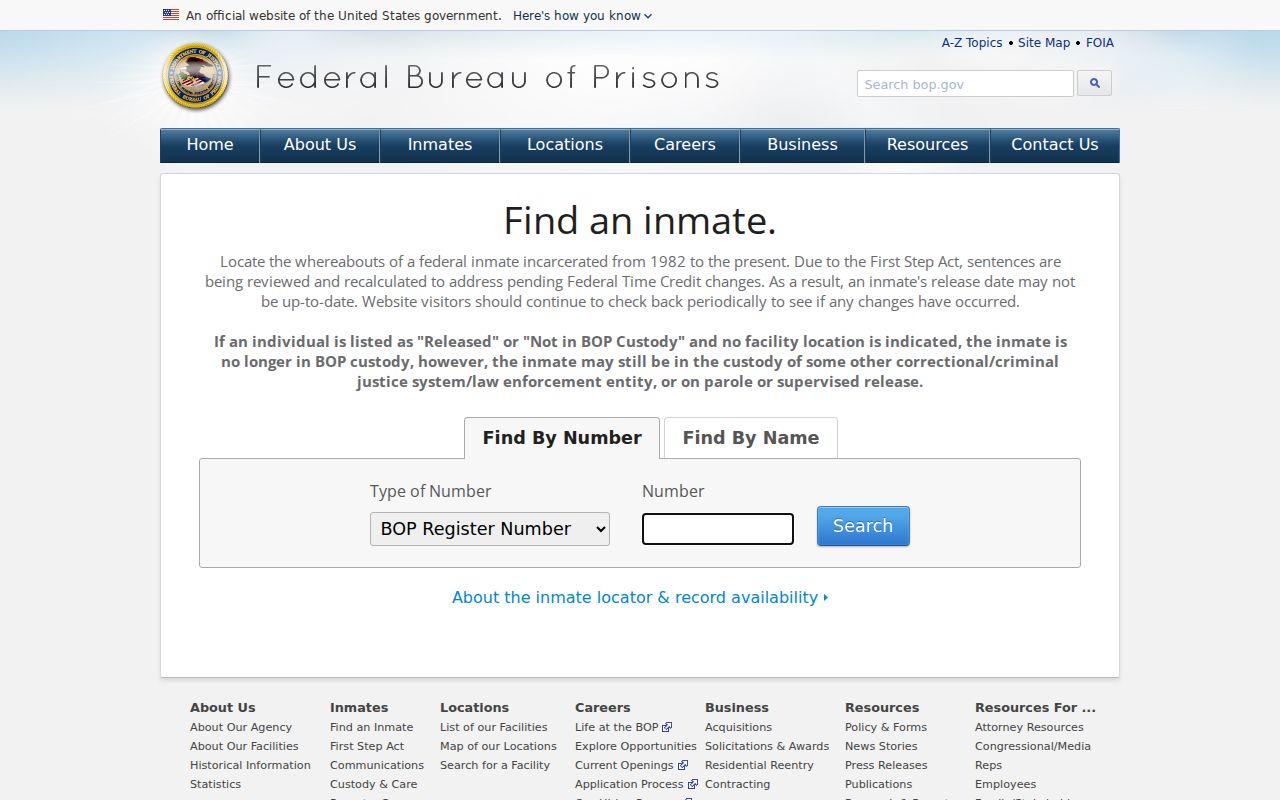 Fargo criminal records federal inmate locator