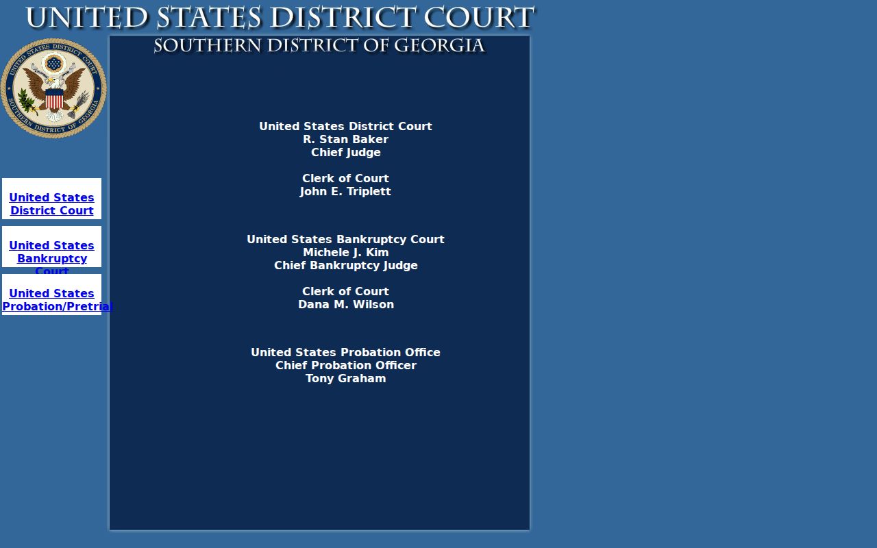 Fargo criminal records Southern District of Georgia